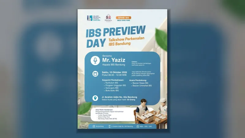 IBS Preview Day: Open House dan Talkshow Perkenalan IBS Bandung